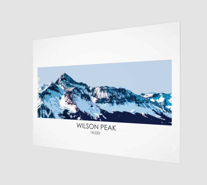 Wilson Peak Art Print - Telluride, 14er, Colorado 14er, 14er Art Print ...
