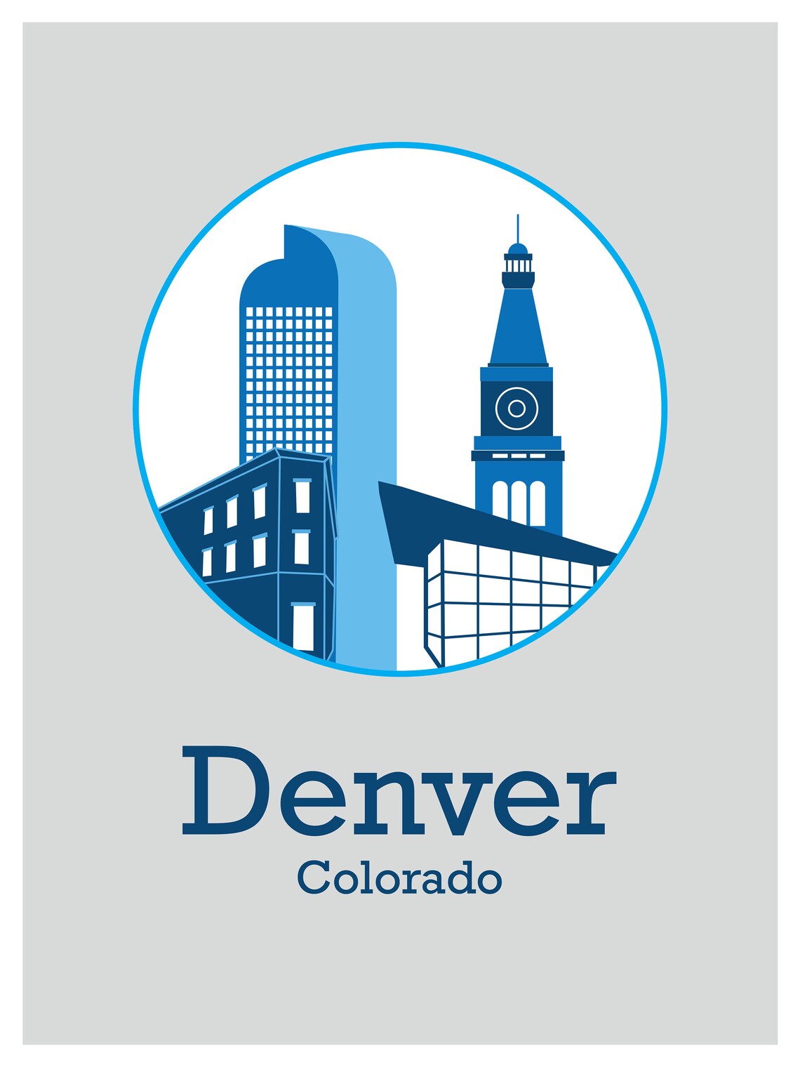 Denver Poster Denver Art Print Denver Art Denver Wall Art Etsy