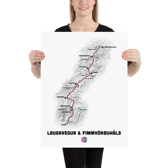 Laugavegur trail map pdf sale