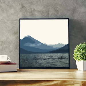 Lake Atitlan Art Print - Poster, Guatemala, Panjachel, Lago Atitlan, Lake Atitlan