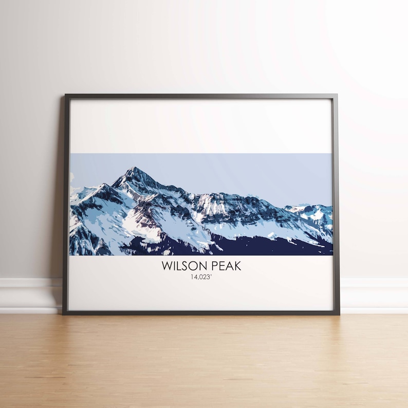 Wilson Peak Art Print - Telluride, 14er, Colorado 14er, 14er Art Print ...