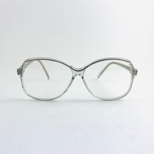 True Vintage 80s 90s Grandma Transparent Reading Glasses Boho | Optical Frame