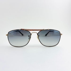 True Vintage Deadstock 90s Tortoise Wire Rectangle Aviator Sunglasses