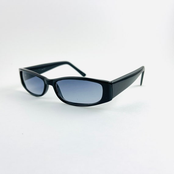 Authentic Vintage 90s Slim Tortoise Shell Rectangle Sunglasses 