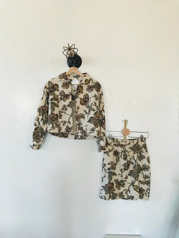 Vintage Floral Two Piece Set