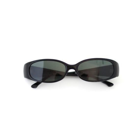 Pacco Da 10 Occhiali Da Sole Vintage Neri Per Donna - Modello Rettangolare Sottile, Stile Anni '90