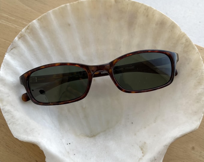 Authentic Vintage 90s Slim Tortoise Rectangle Sunglasses