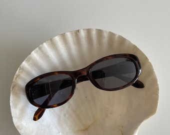 Authentic 90s Tortoise Sunglasses with Reflective Lenses