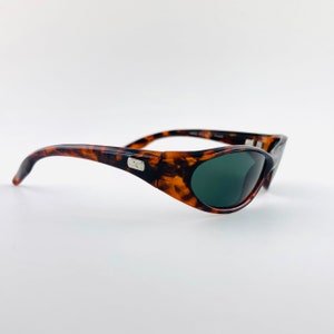 Vintage 90s Small Tortoise Wraparound Sunglasses