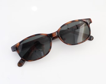 Authentic Vintage 90s Mini Tortoise Square Sunglasses