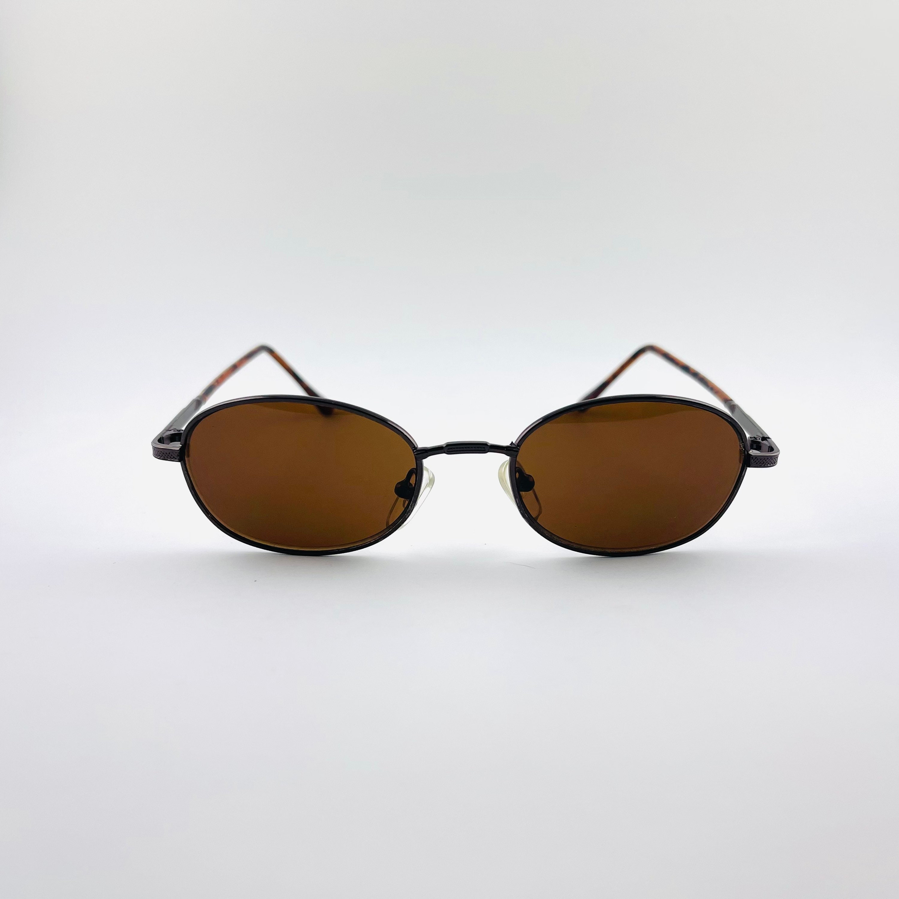 Authentic Vintage Mini Bronze Metal Frame Oval Sunglasses With - Etsy