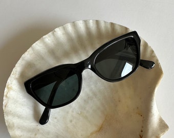 Authentic Vintage 90s Black Cat Eye Sunglasses