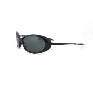 Vintage 90s  Black Wraparound Sunglasses