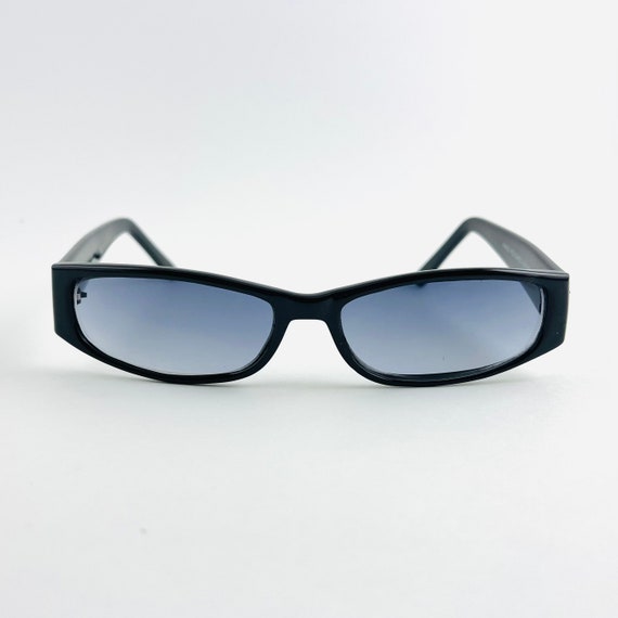 Vintage 90s Slim Rectangle Sunglasses | Authentic… - image 2