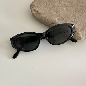 Authentic Vintage 90s Black Cat Eye Sunglasses