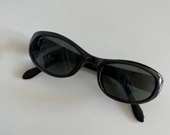 Paco Rabanne Vintage Black Rectangle Sunglasses, Men Women