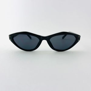 Authentic Vintage 90s Black Cat Eye Sunglasses