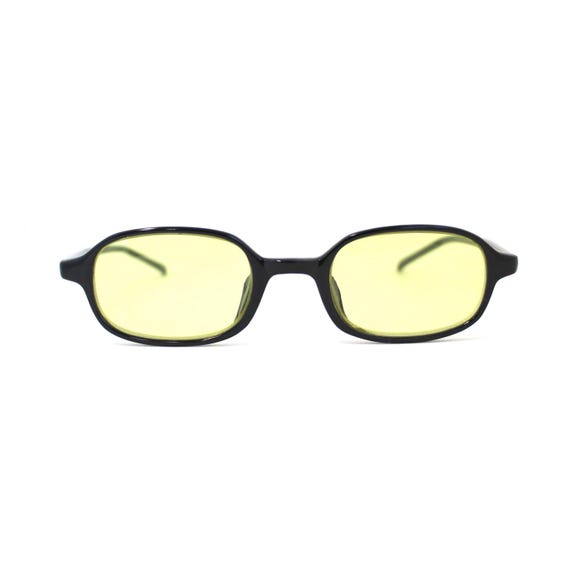 Authentic 90s Vintage Small Rectangle Yellow Sung… - image 1