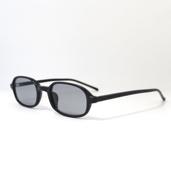 Authentic Vintage 90s Mini Rectangle Sunglasses w… - image 4