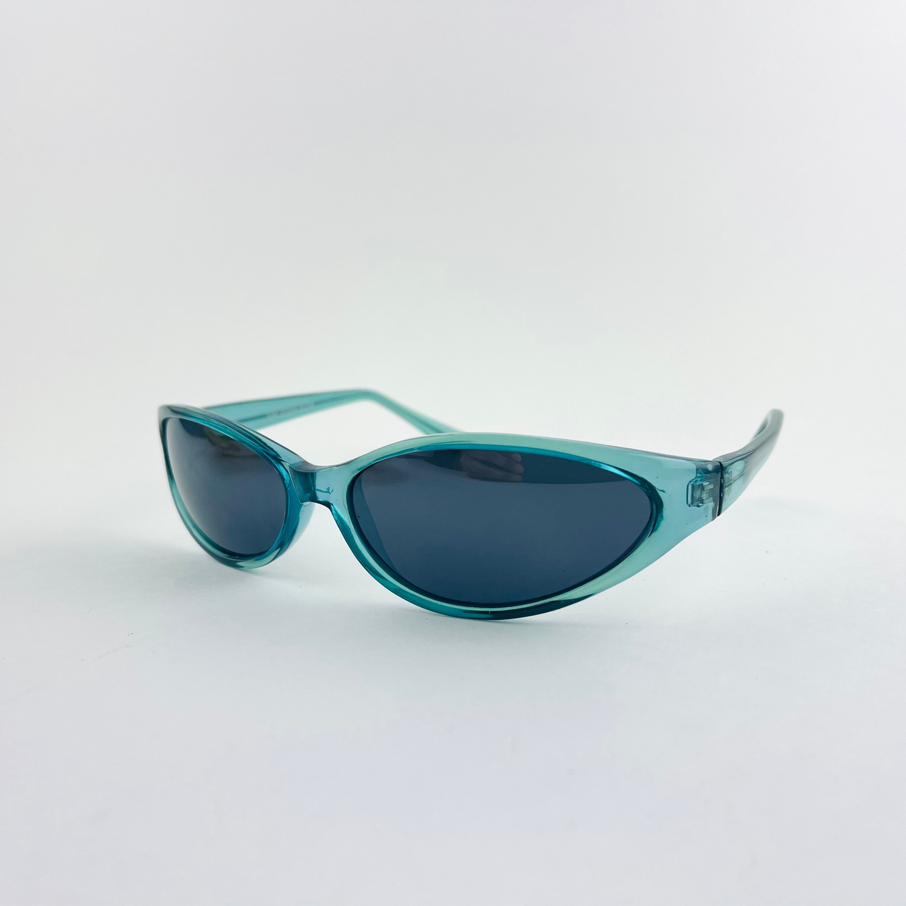 Y2k Vintage Transparent Green Oval Sunglasses 90s sunglasses | Etsy