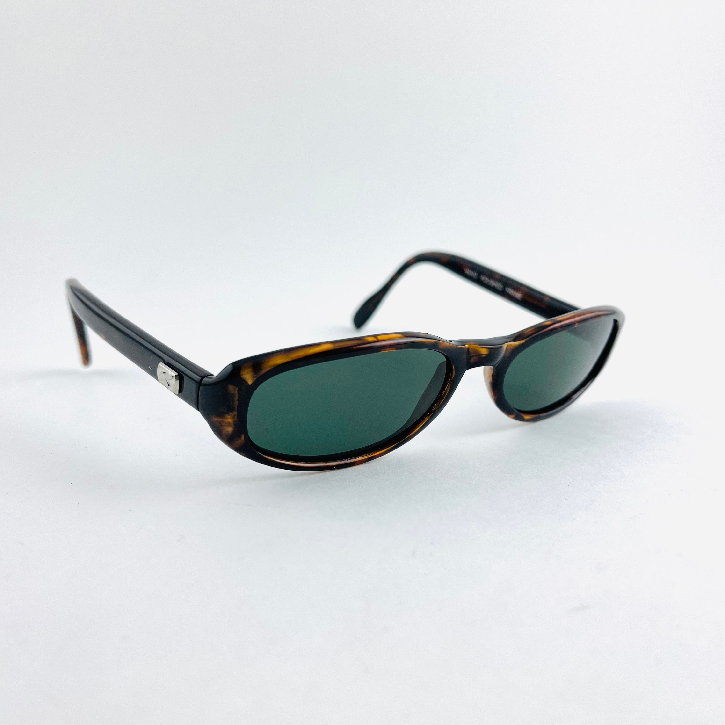 Authentic Vintage 90s Slim Brown Tortoise Oval Sunglasses - Etsy