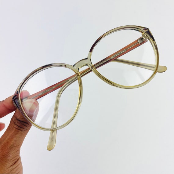 True Vintage 80s 90s Oversized Transparent Brown … - image 2