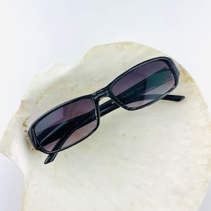 Authentic Y2k Rectangle Grey Frame Sunglasses | V.I.P logo sunglasses
