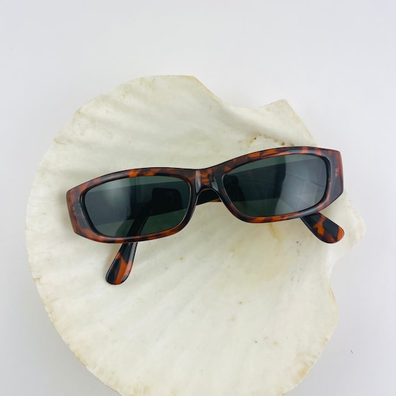 Kids Sunglasses - Rectangular Frames, Tortoise / Animal Print (Click for More Options) Black/Charcoal Tortoise Rectangle