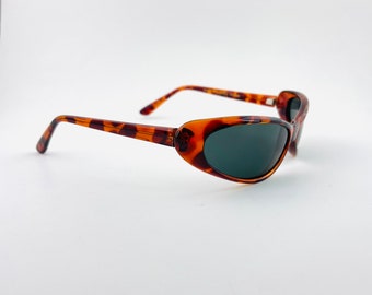 Authentic 90 Vintage Tortoise Brown Oval Sunglasses