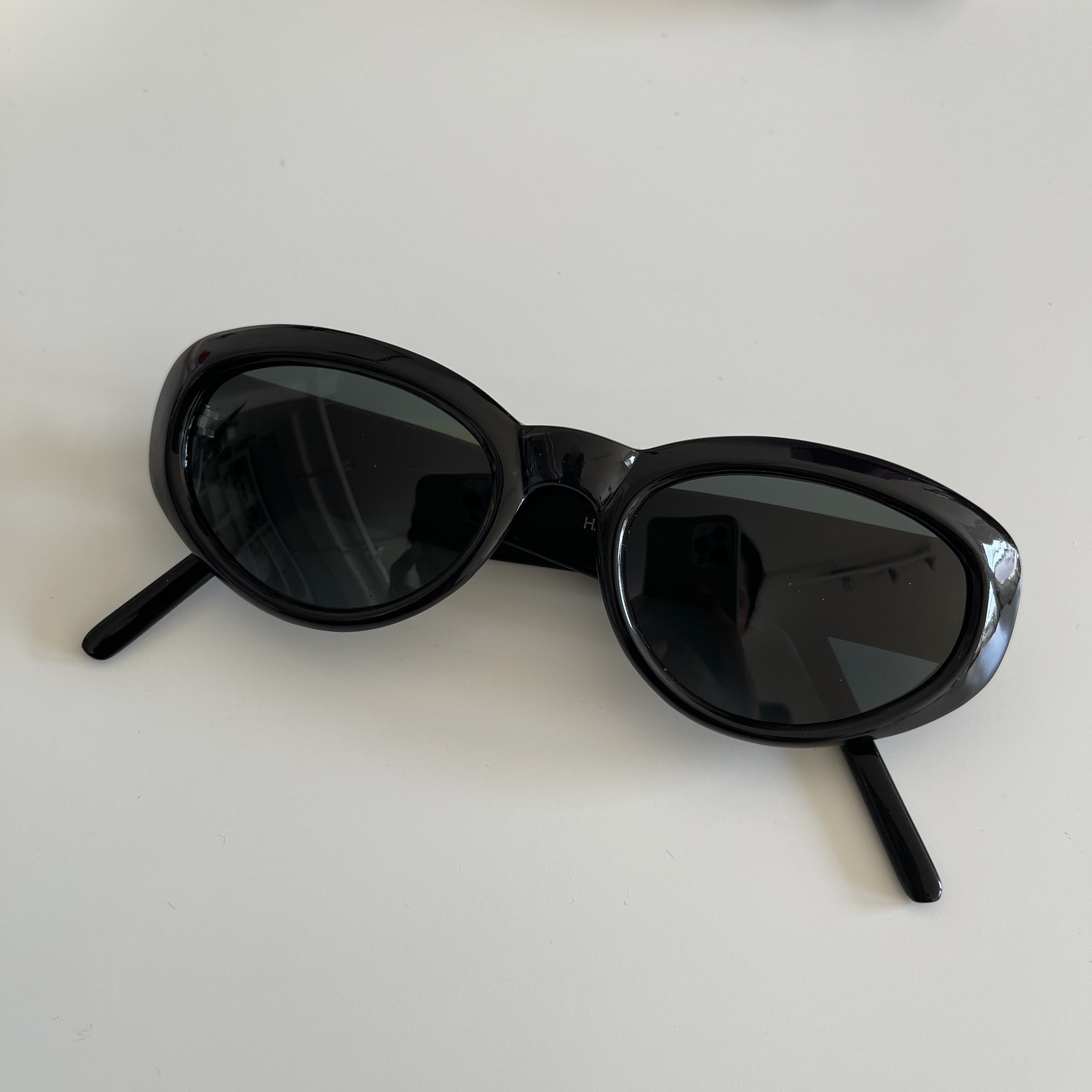 Calvin Klein Polarized Cat Eye Retro 50s Vintage Designer Sunglasses Black Gold Calvin Klein Women main image 2