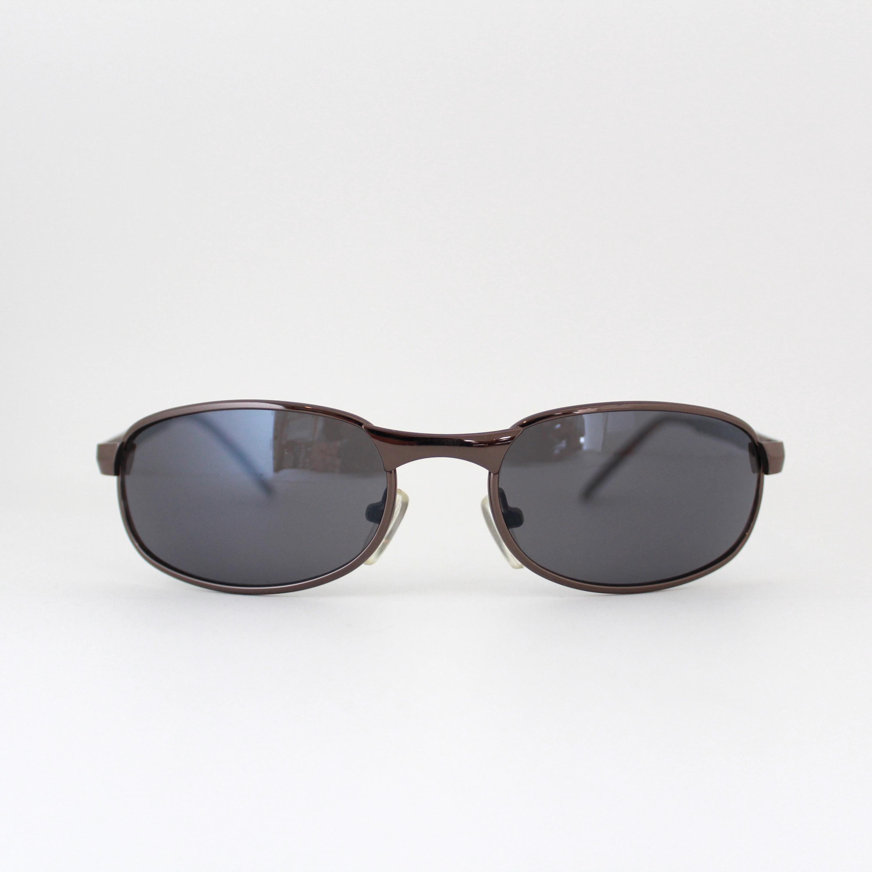 Lunettes De Soleil Vintage Teintées Gris, Monture Aviateur Acier - Occasion Très Bon état