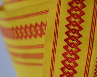 folklore - embroidered vintage obi from Kyoto, Japan