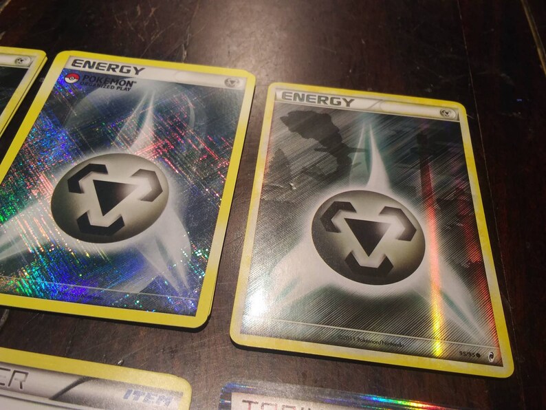 Rare Pokemon holo foil energy and trainer cards Pokemon organized play tournament reverse holo vintage rare light play play mint