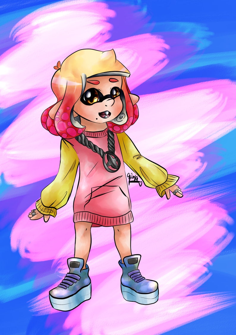 Splatoon coloring pages pearl - thaihery