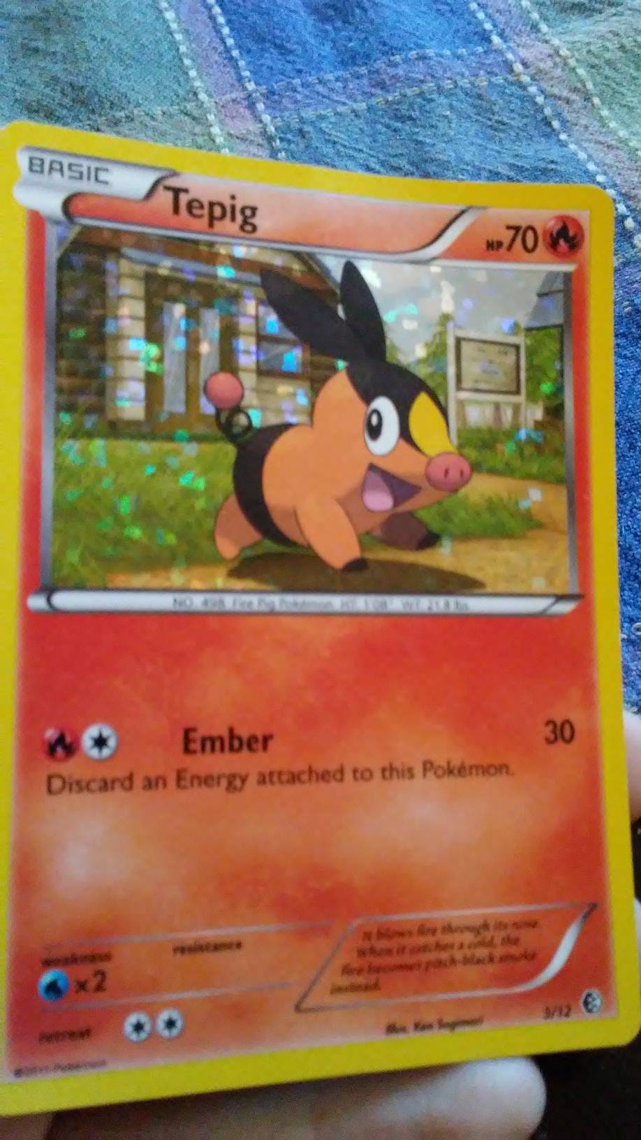 McDonald's promo rare Tepig Pokemon 