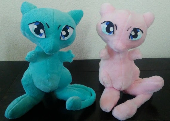 fluffy mew plush