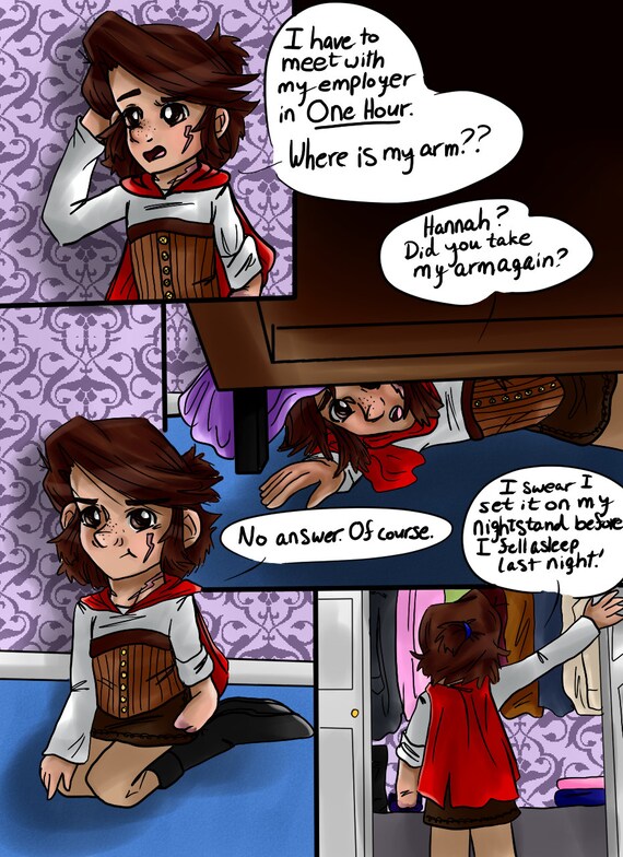 The Missing Arm A Short Webcomic By Hannah And Grace 14 Etsy