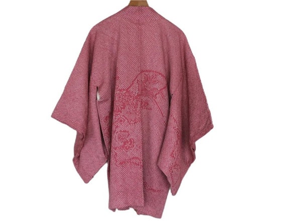 19-42 Vintage Japanese kimono Jacket /// Silk Shi… - image 4