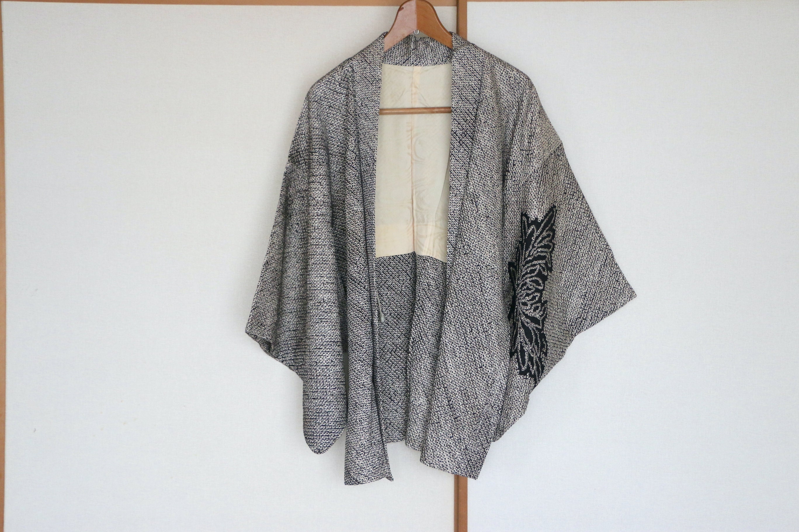 Vintage Shibori Haori /// Haori Silk Shibori Jacket Vintage | Etsy