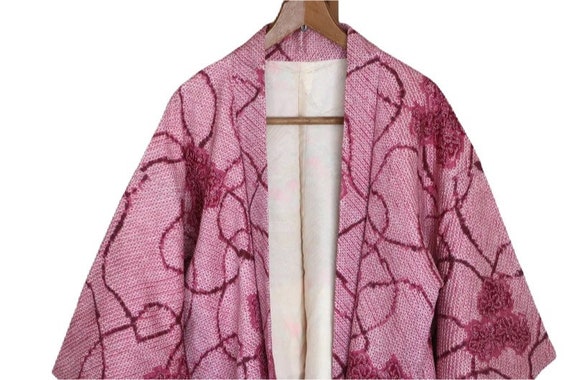 20-32 Vintage Japanese kimono Jacket /// Haori, P… - image 10