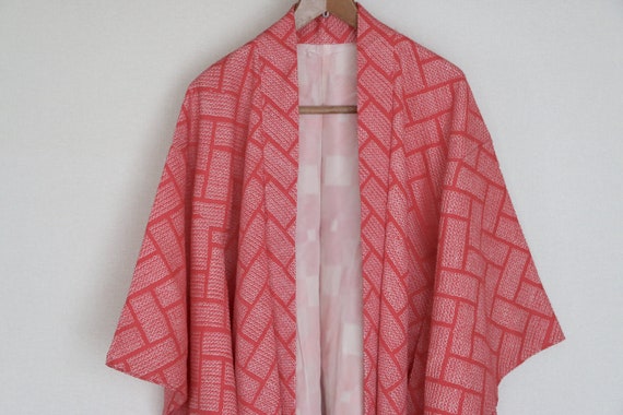 Vintage Japanese kimono Jacket /// Haori, Silk Sh