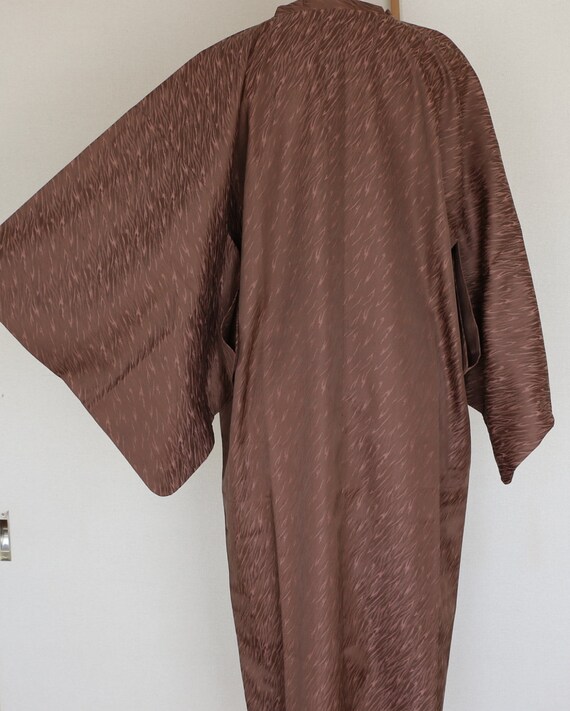 Vintage Kimono Coat, cocoa brown coat, Vintage Ja… - image 5
