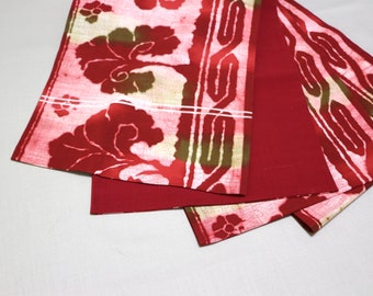 OW-15 Vintage Hiraki Nagoya Obi /// Pflanzenfrben Rotbrauner Seide Obi,  Seidenobi, Hiraki Nagoya Obi, Botanisches Muster - Etsy.de