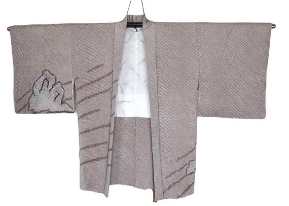 20-19 Vintage Japanese kimono Jacket ///  Haori, … - image 3