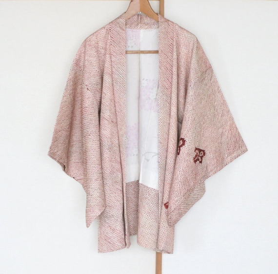 Vintage Japanese kimono Jacket /// Haori, brown H