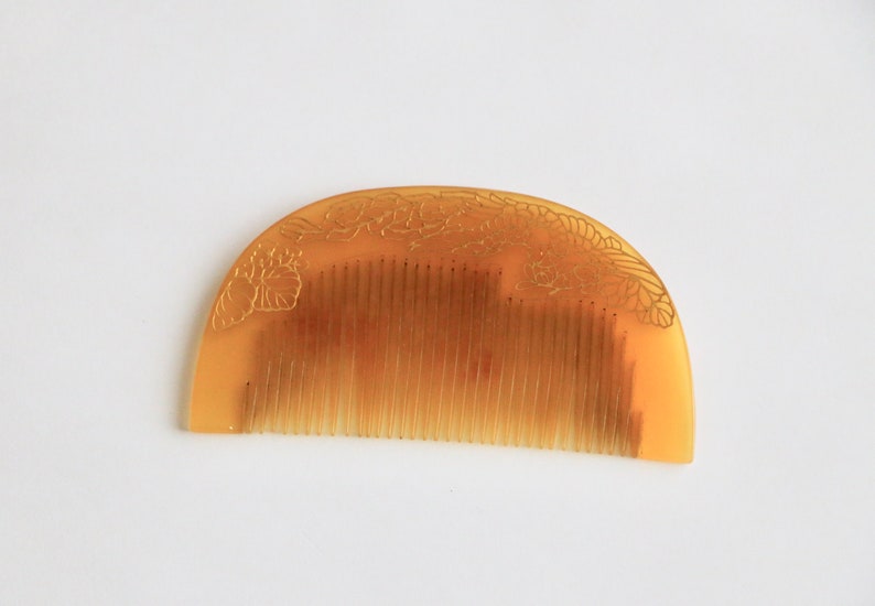 Hair accessory for kimono set of 2 Geisha hair comb Maiko hair comb Terrific Vintage Japanese Comb bekko comb and Pin vintage pin