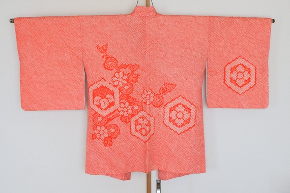 Vintage Japanese kimono Jacket /// Haori, Silk Sh