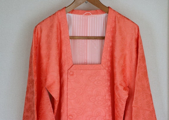 Vintage Kimono Coat, embroidered Pink coat, Vinta… - image 4