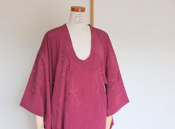 Vintage Japanese Kimono Coat /// silk kimono Coat