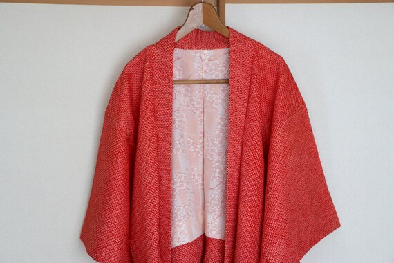 Vintage Japanese kimono Jacket /// Haori, Silk Sh
